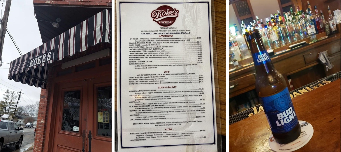 Koke's Menu