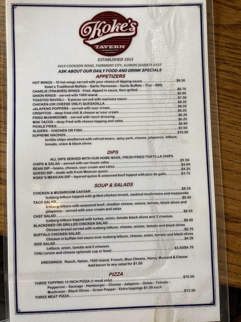 Koke's Menu image 4